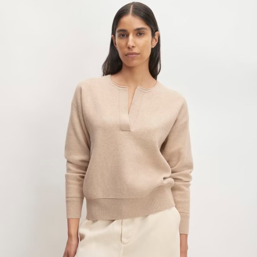 NWT Everlane Cotton-Merino Vintage Henley